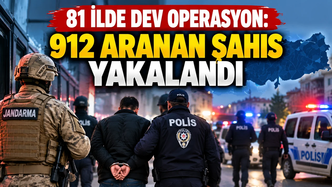 81 İlde Dev "Aranan Şahıslar" Operasyonu