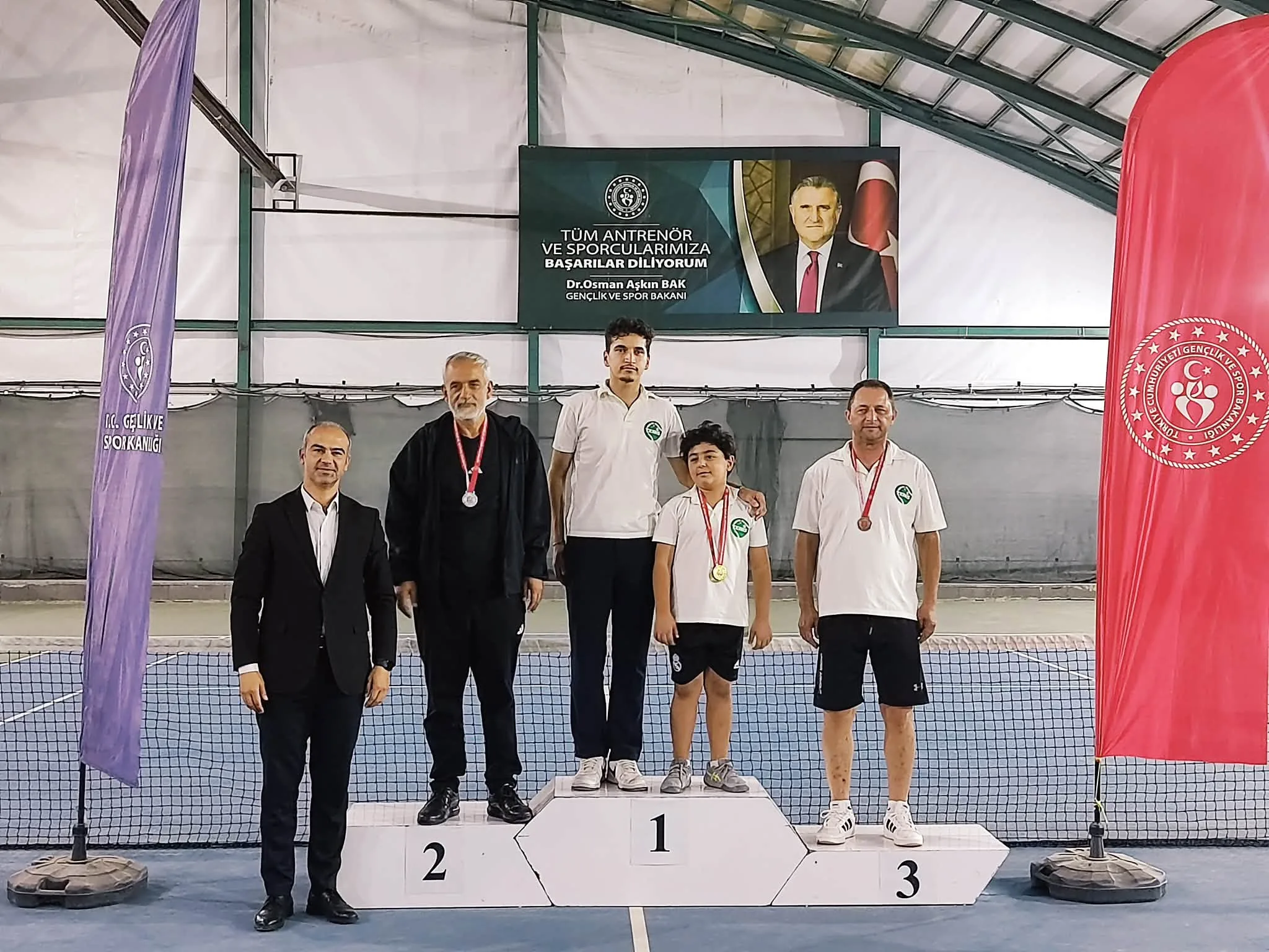 Kahramanmaraş’ta tenis i̇l şampiyonası sona erdi