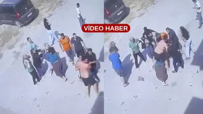 Çocukların çıkardığı gürültü nedeniyle çıkan, zincir, keser, sopa ve bıçakların