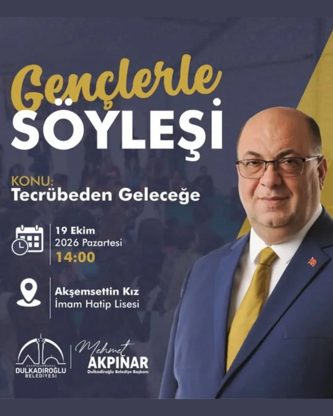 Başkan akpınar gençlerle buluşuyor: "tecrübeden geleceğe"