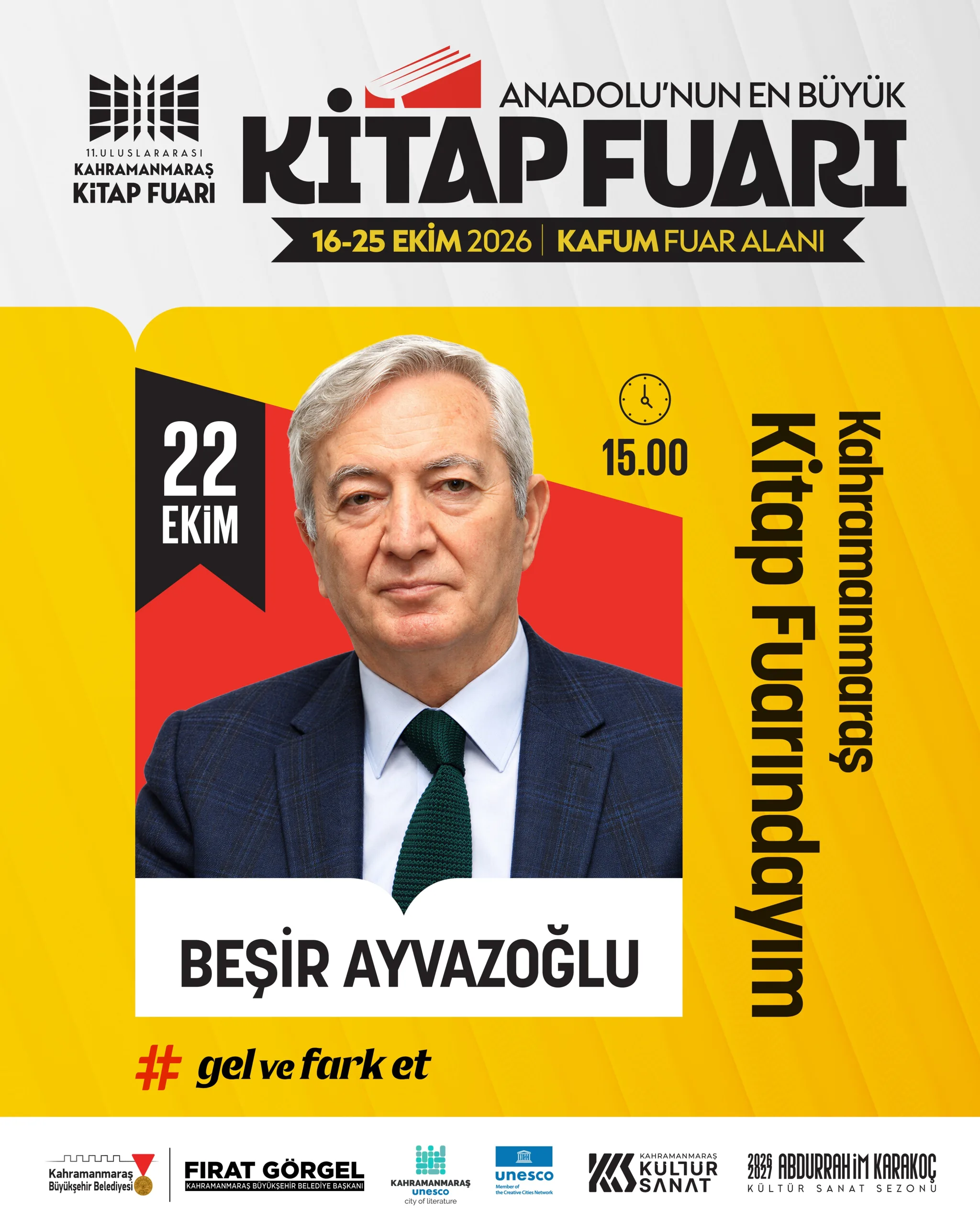 Kitap fuarı’nda perşembe mesaisi: beşir ayvazoğlu ve sevda türküsev geliyor!