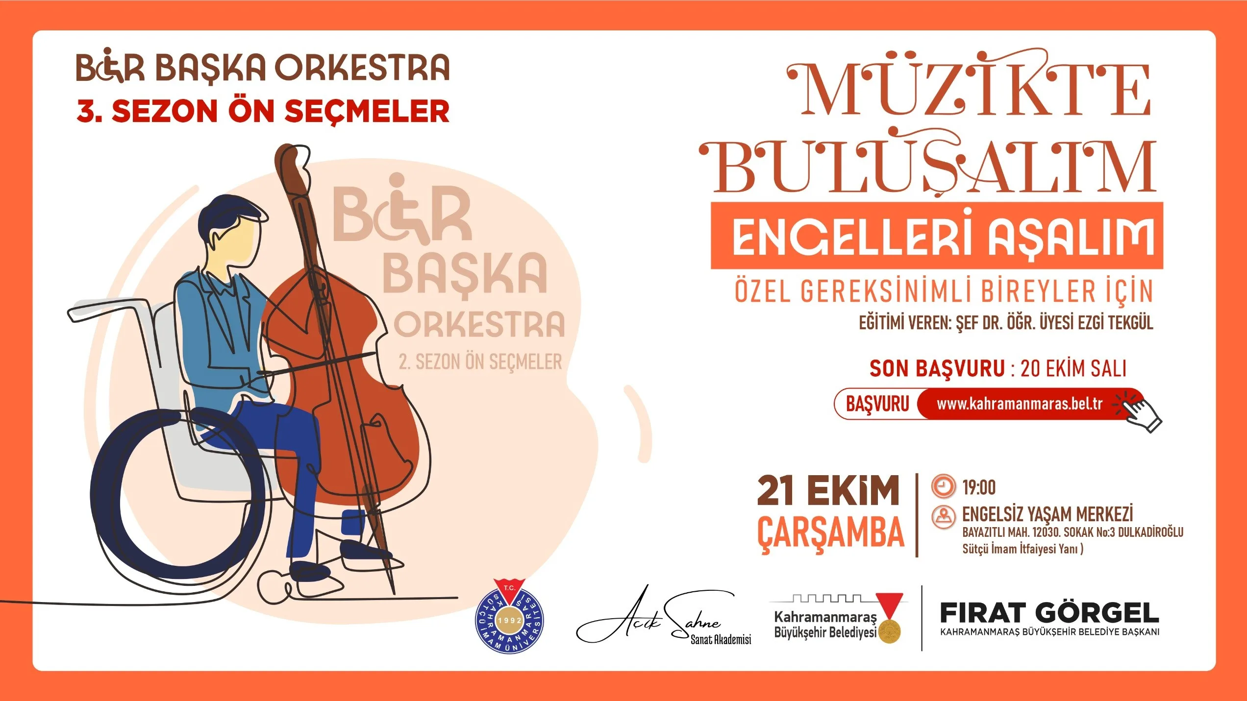 Üniversite ve akademi iş birliğiyle hayata geçirilen "Bir Başka Orkestra",