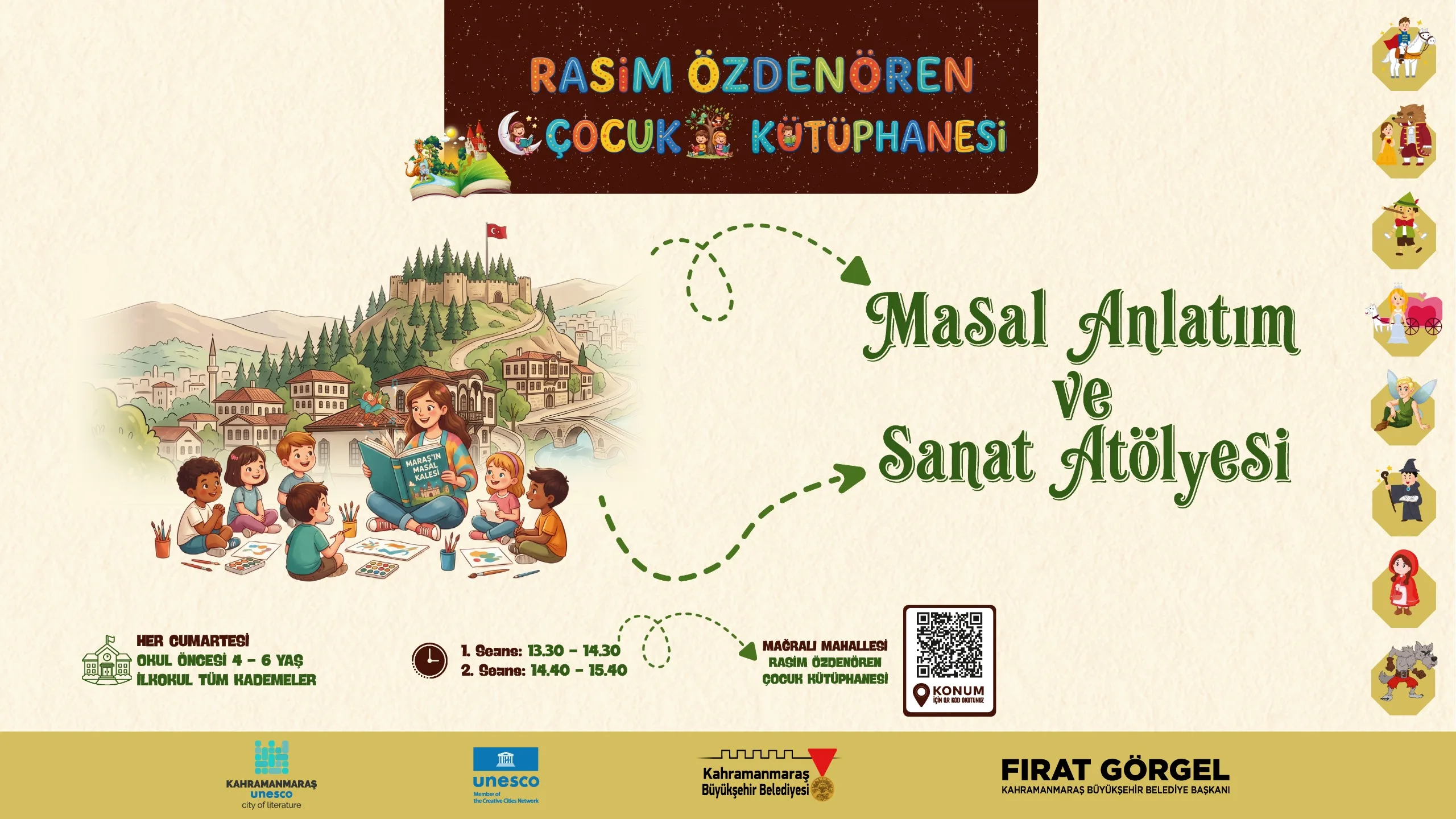Edebiyat Şehri’nde Çocuklar İçin Masal ve Sanat Zamanı!