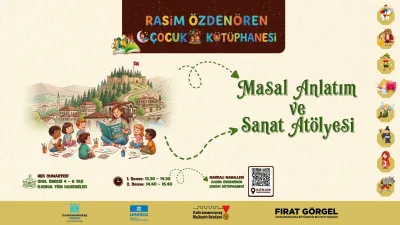 Kahramanmaraş Büyükşehir Belediyesi, Rasim Özdenören Çocuk Kütüphanesi’nde her cumartesi düzenlediği