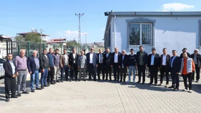 Dulkadiroğlu Belediye Başkan Mehmet Akpınar ve beraberindeki heyet, Aksu Mahallesi
