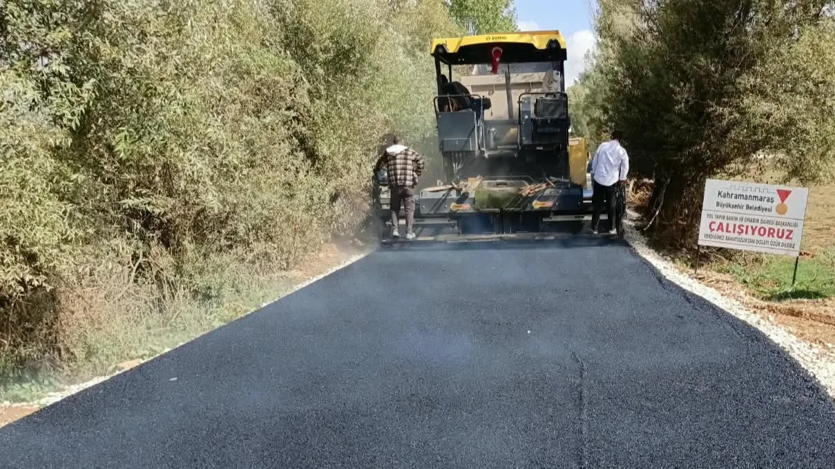 Kahramanmaraş Büyükşehir Belediyesi, Göksun ilçesindeki Devlettepe Mahalle yolunu ve Devlettepe
