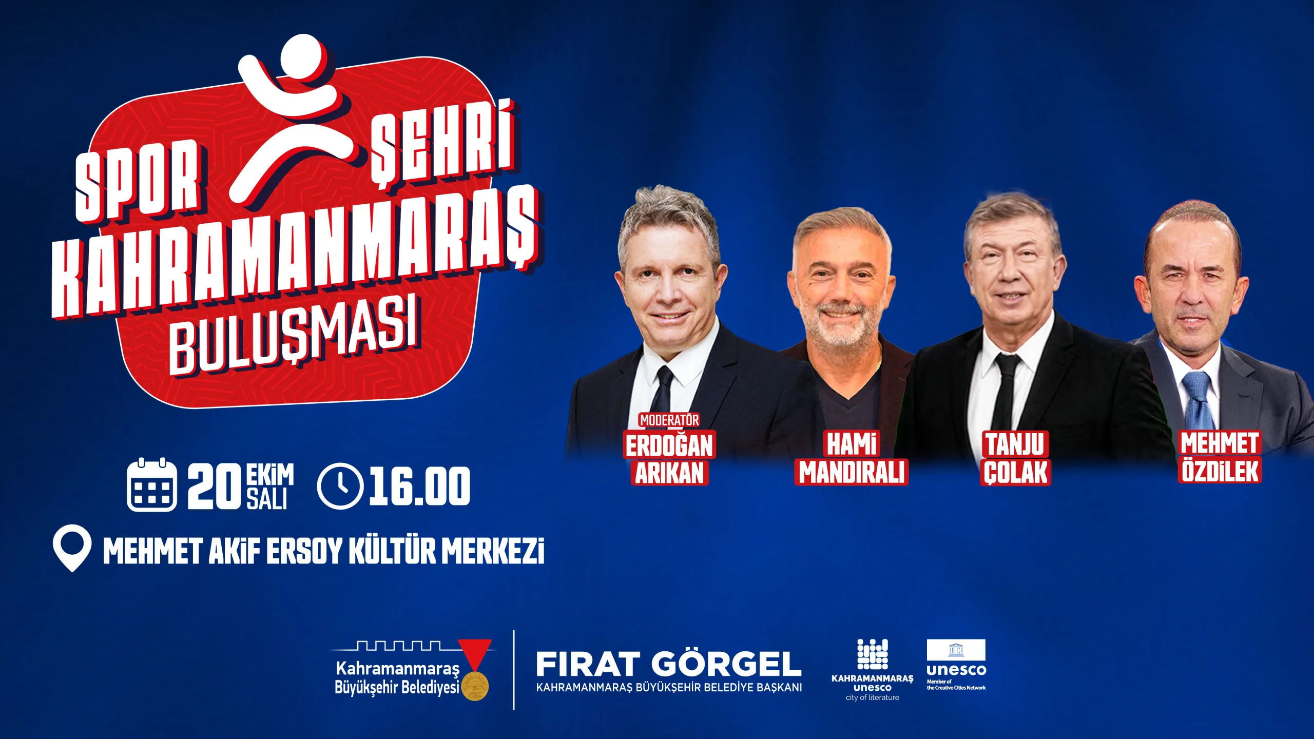 Kahramanmaraş Büyükşehir Belediyesi, Türk futbolunun unutulmaz isimleri Hami Mandıralı, Tanju