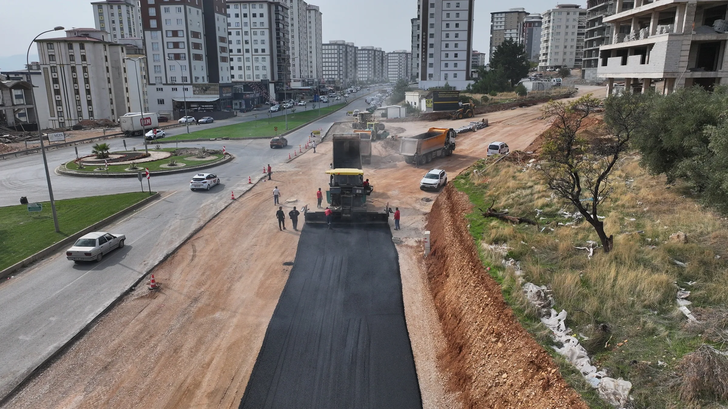 Tömek kavşağı yeni görünümüne kavuşuyor!