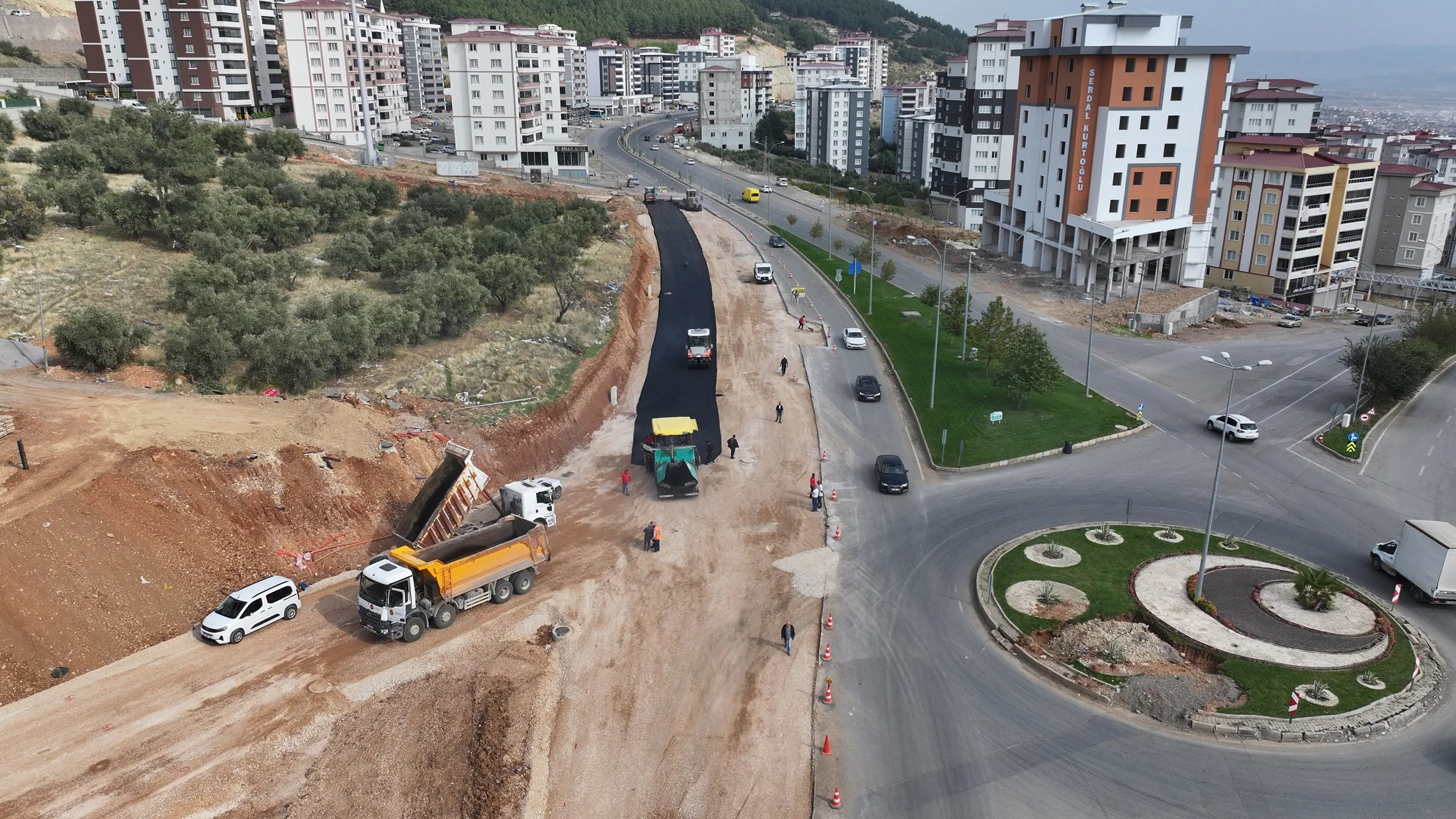 Tömek kavşağı yeni görünümüne kavuşuyor!