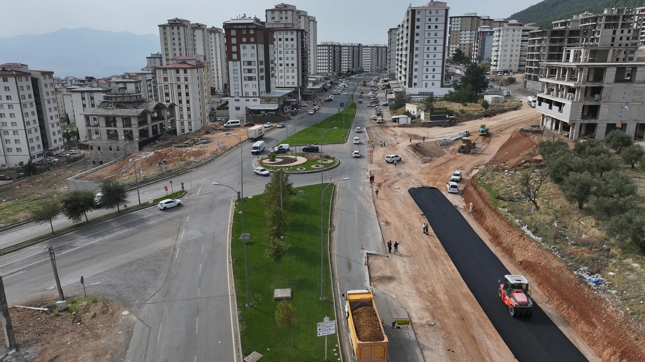 Tömek kavşağı yeni görünümüne kavuşuyor!