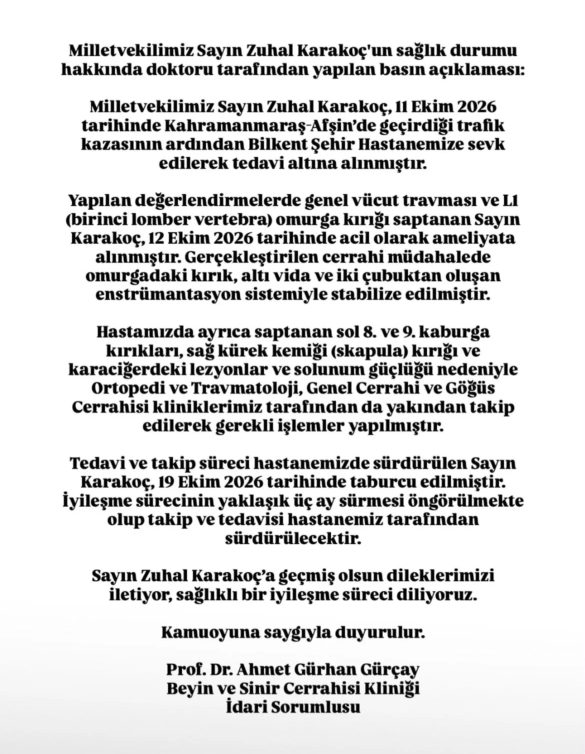 Mhp’li karakoç’tan sevindirici haber!