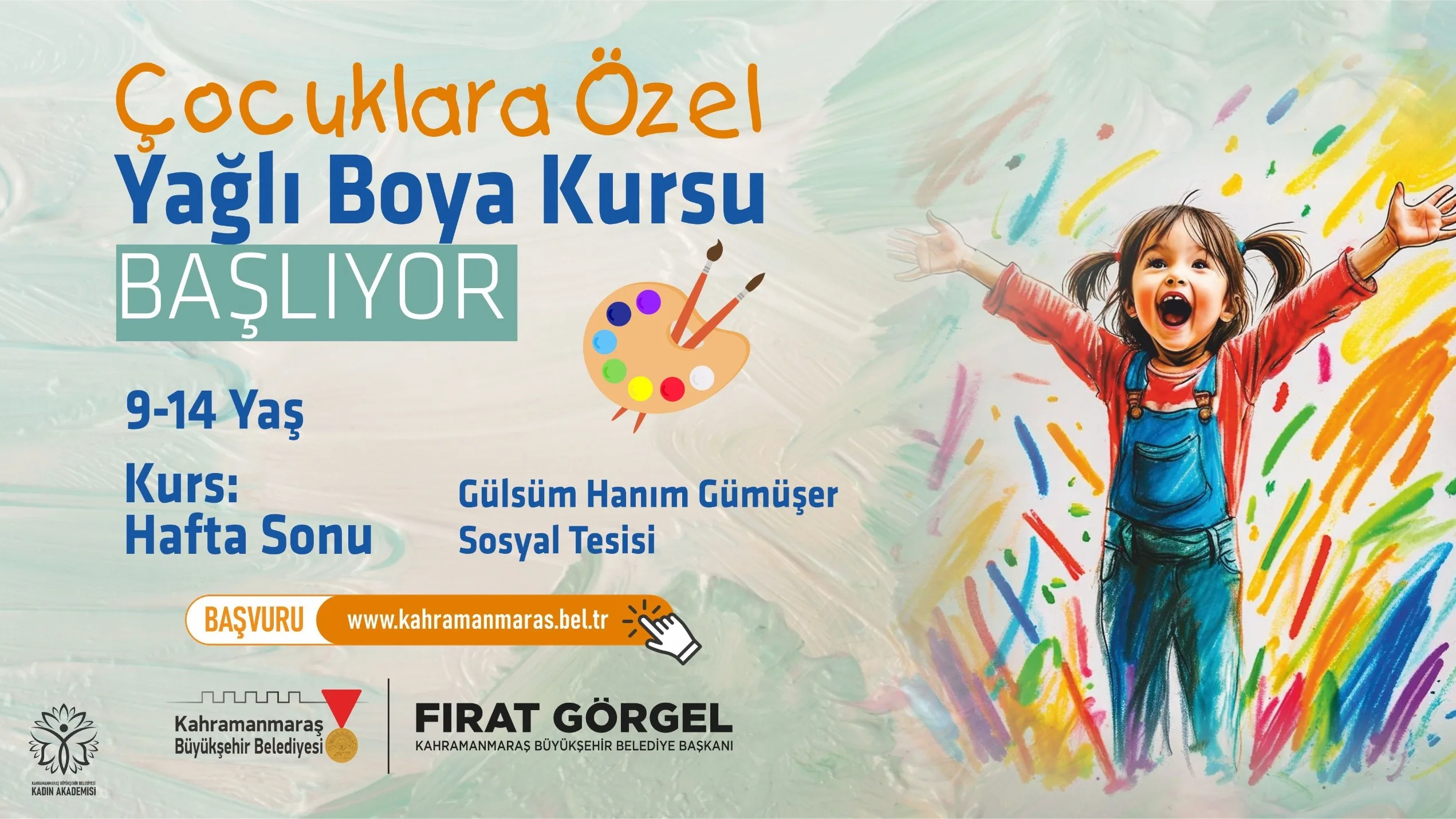 Büyükşehir belediyesi geleceğin ressamlarını yetiştiriyor