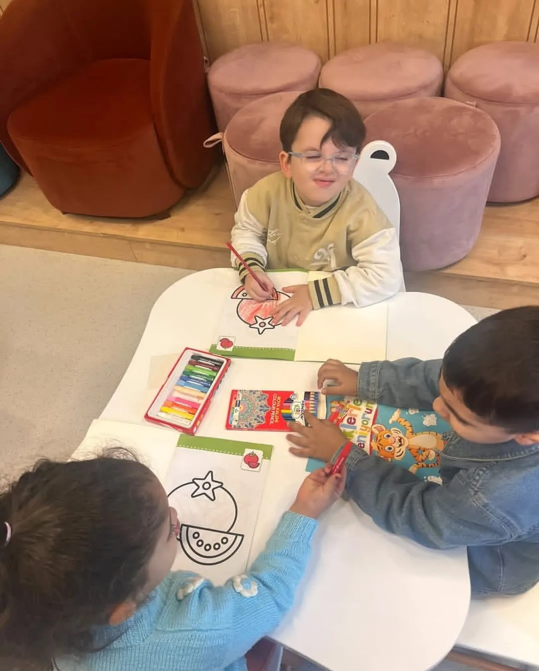 Andırın i̇lçe halk kütüphanesi’nde minik misafirler!