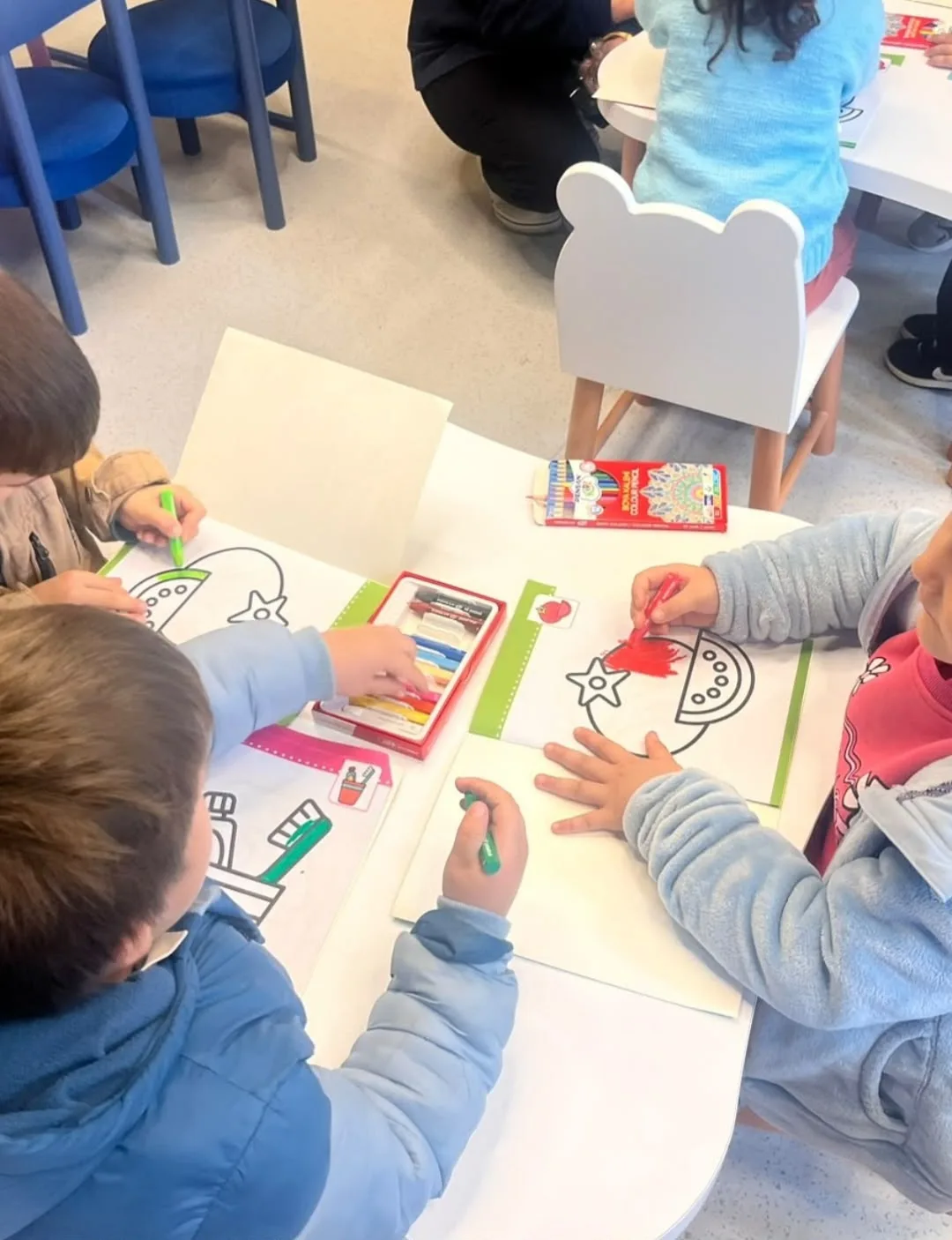Andırın i̇lçe halk kütüphanesi’nde minik misafirler!