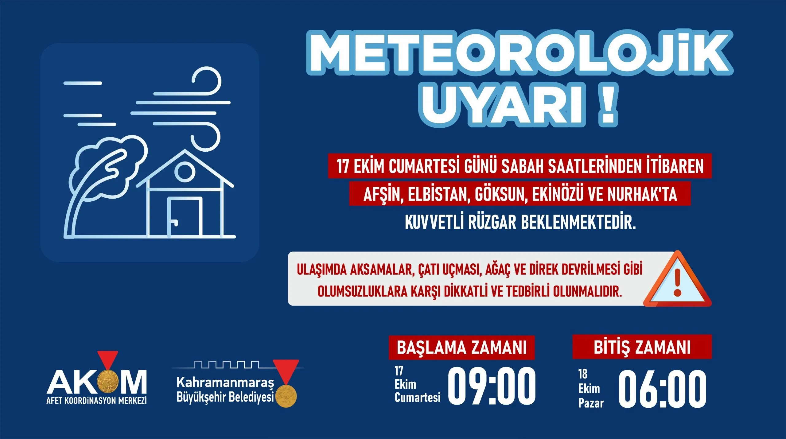 5 i̇lçeye fırtına alarmı: akom saat vererek uyardı!