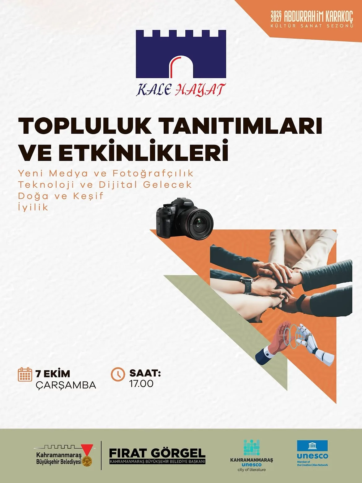 Kahramanmaraş Kalesi’nde ‘Kale Hayat’ Etkinlikleri Başlıyor!