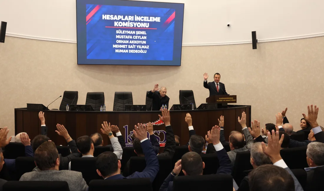 Kahramanmaraş Ticaret ve Sanayi Odası’nda (KMTSO) gerçekleştirilen organ ve meclis